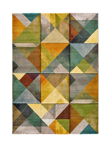 Moma Kurzflor-Teppich "Matrix" in Bunt