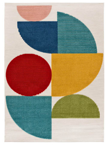 Moma Outdoor-Teppich "Mila" in Creme/ Blau/ Rot