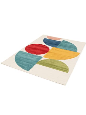 Moma Outdoortapijt "Mila" crème/blauw/rood