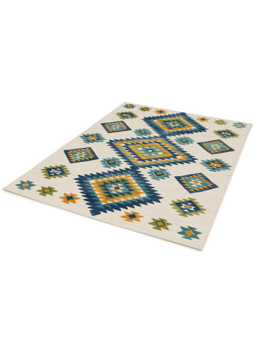 Moma Outdoor-Teppich "Mila" in Creme/ Blau