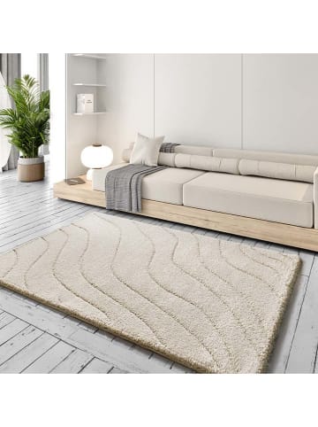 Moma Hochflor-Teppich ''Molier'' in Creme