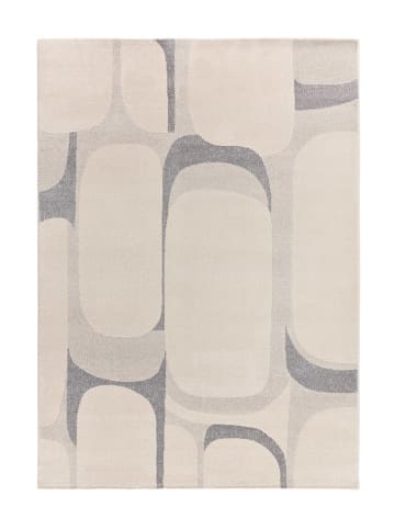 Atticgo Kurzflor-Teppich "Porto" in Creme/ Grau