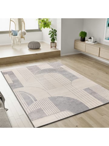 Atticgo Laagpolig tapijt "Porto" crème/grijs