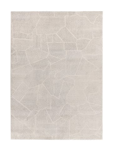 Atticgo Kurzflor-Teppich "Porto" in Creme/ Grau