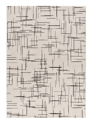 Moma Laagpolig tapijt "Retro" crème/zwart