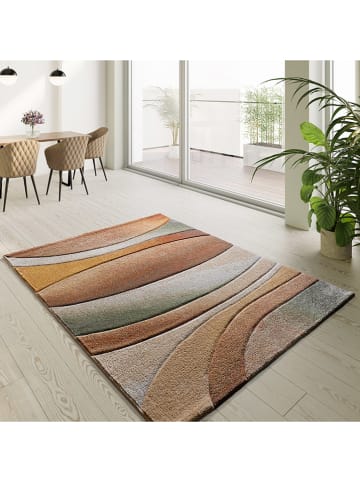 Moma Kurzflor-Teppich ''Sora'' in Bunt