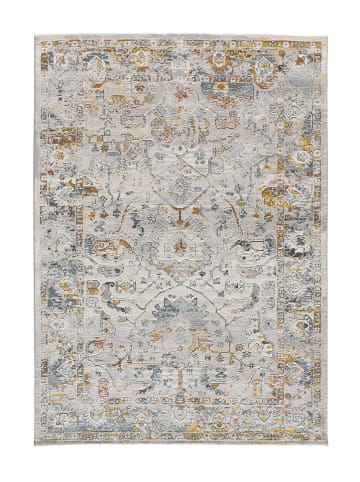 Atticgo Kurzflor-Teppich "Springs" in Creme/ Blau/ Orange