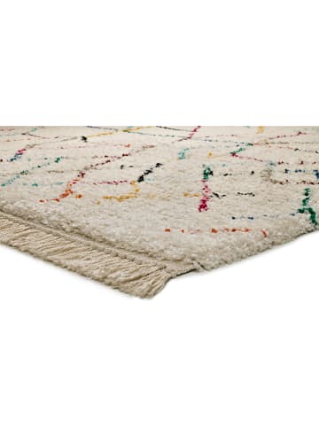 Atticgo Hochflor-Teppich in Beige/ Bunt