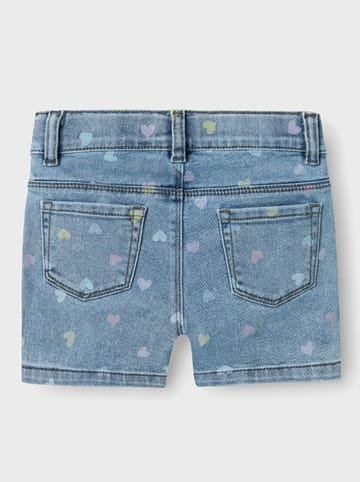 name it Spijkershort "Salli" blauw
