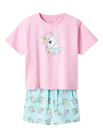 name it 2-delige outfit lichtroze/lichtblauw