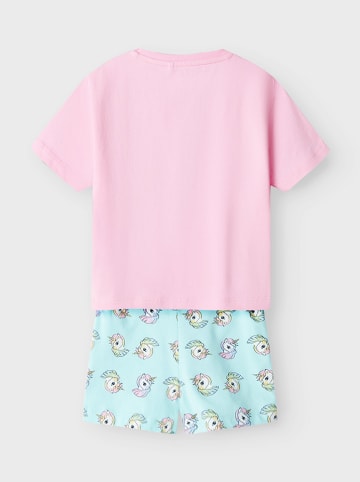 name it 2tlg. Outfit Rosa/ Hellblau