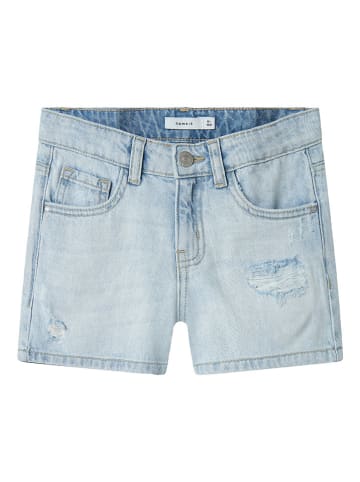 name it Spijkershort - slim fit - lichtblauw
