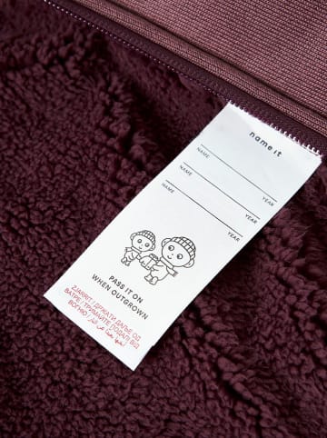 name it Fleece vest paars