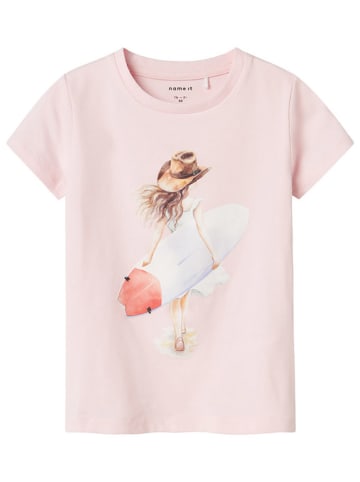 name it Shirt "Hattie" lichtroze/meerkleurig