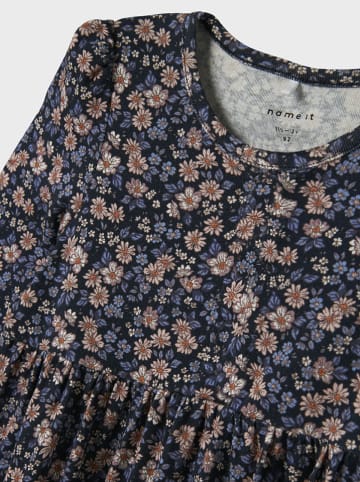 name it Sukienka "Oalia" w kolorze granatowo-beżowym