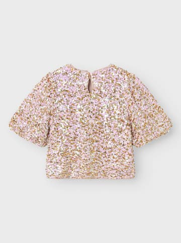 name it Shirt "Prullas" beige/lichtroze