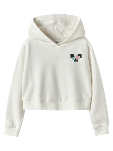 name it Hoodie "Tara" cyaan/wit