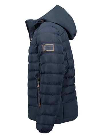 Geographical Norway Doorgestikte jas "Aurelien" donkerblauw