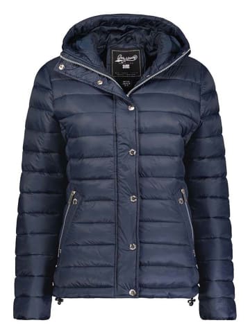 Geographical Norway Doorgestikte jas "Bubulle" donkerblauw