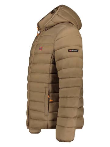 Geographical Norway Doorgestikte jas "Amigolor" bruin