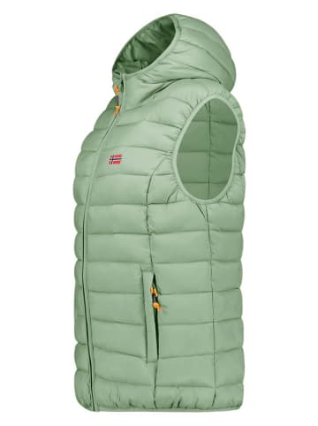 Geographical Norway Doorgestikte bodywarmer "Vatikolor" lichtgroen