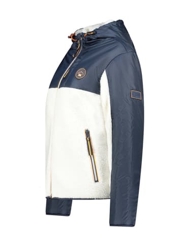 Geographical Norway Fleece vest "Ulyssim" donkerblauw/wit