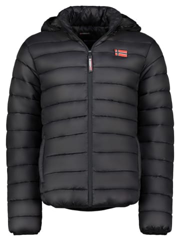 Geographical Norway Kurtka pikowana "Amigoglerc Hood" w kolorze czarnym