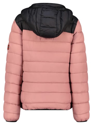 Geographical Norway Doorgestikte jas "Atikoclerc" lichtroze