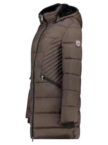 Geographical Norway Wintermantel "Bee" donkerbruin