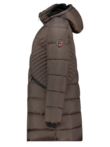 Geographical Norway Wintermantel "Bee" donkerbruin