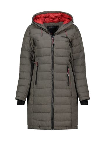 Geographical Norway Doorgestikte mantel "Aroma" kaki