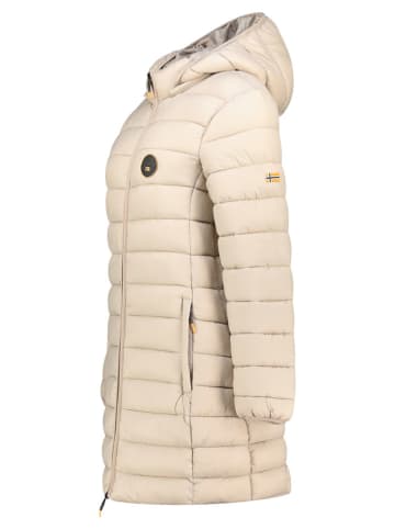 Geographical Norway Doorgestikte mantel "Atikamap" crème