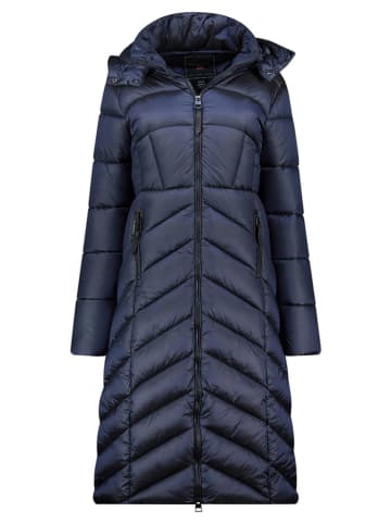 Geographical Norway Doorgestikte mantel "Blanche" donkerblauw