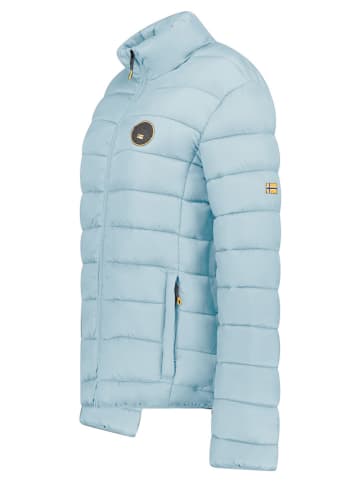 Geographical Norway Doorgestikte jas "Atikamap" lichtblauw