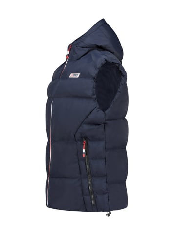 Geographical Norway Kamizelka pikowana "Vito" w kolorze granatowym