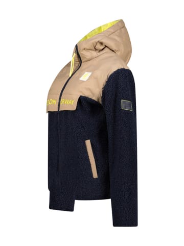 Geographical Norway Kurtka polarowa "Techic" w kolorze granatowym