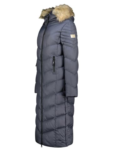 Geographical Norway Płaszcz zimowy "Capucine" w kolorze granatowym