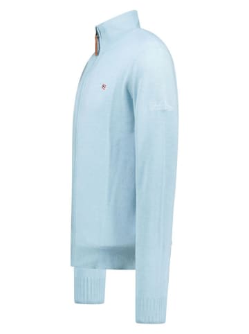 Geographical Norway Cardigan "Fregate" in Hellblau