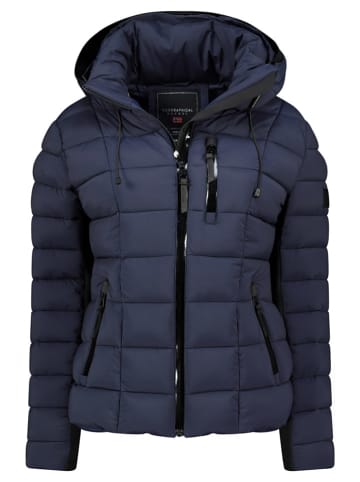 Geographical Norway Doorgestikte jas "Bastia" donkerblauw