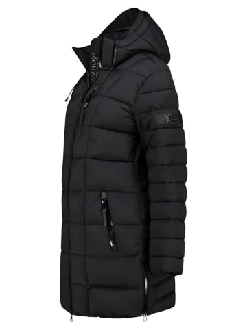 Geographical Norway Doorgestikte mantel "Bastia" zwart