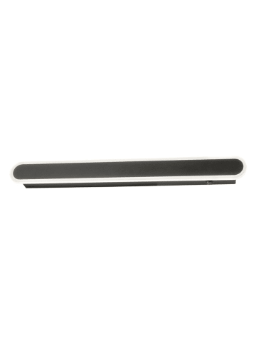 FISCHER & HONSEL Ledwandlamp "Stretto" zwart - (B)60 x (H)6 x (D)4,5 cm
