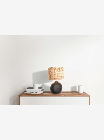 FISCHER & HONSEL Lampa stołowa w kolorze czarno-jasnobrązowym - 13,5 x 38,5 cm