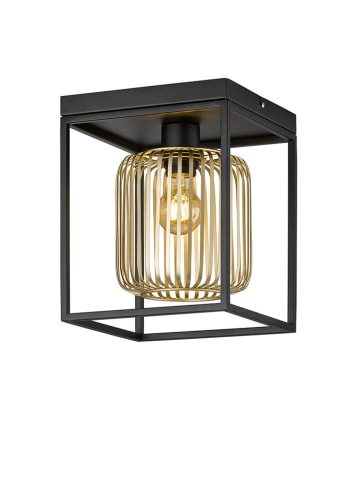 FISCHER & HONSEL Lampa sufitowa "Caydo" w kolorze złoto-czarnym - 23 x 23 cm
