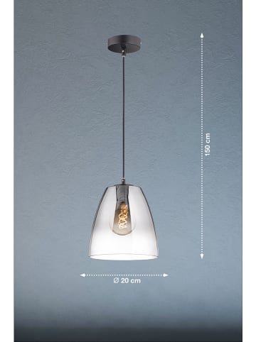 FISCHER & HONSEL Hanglamp grijs - (H)20 cm
