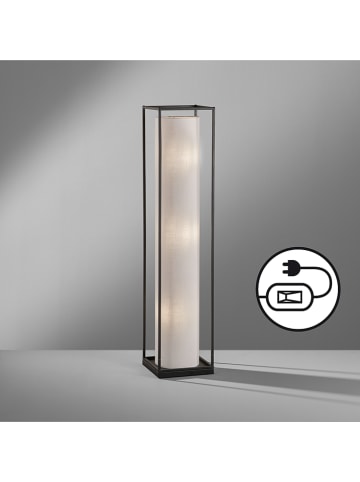 FISCHER & HONSEL Lampa stojąca "Thor" w kolorze czarno-białym - wys. 114,5 cm