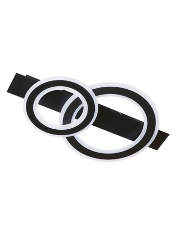 FISCHER & HONSEL Ledplafonnière "Circle" zwart - (B)61 x (H)31 cm