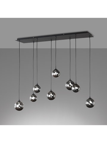 FISCHER & HONSEL Lampa wisząca LED w kolorze czarno-szarym - szer. 115 cm