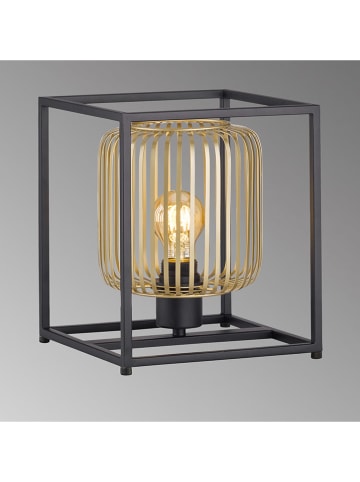 FISCHER & HONSEL Lampa stołowa "Caydo" w kolorze złoto-czarnym - 23 x 26 x 23 cm