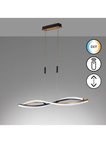 FISCHER & HONSEL Lampa wisząca "Torcido" w kolorze czarnym - 105,5 x 150 x 11,5 cm