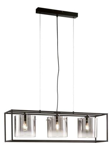 FISCHER & HONSEL Lampa wisząca "Samu" w kolorze czarnym - 90 x 150 x 23 cm